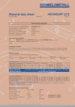 Material data sheet: HOVADUR® CCZ Cold formed bars thumbnail