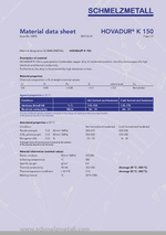 Material data sheet: HOVADUR® K150 thumbnail