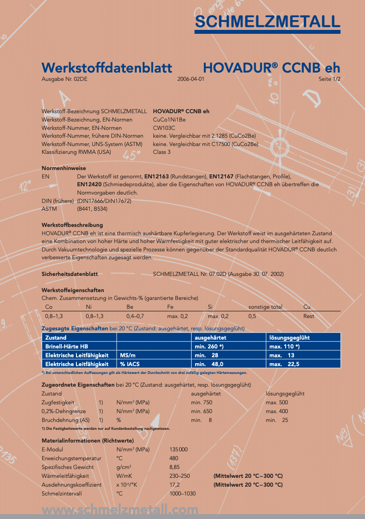 Werkstoffdatenblatt: HOVADUR® CCNB eh thumbnail