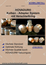 Flyer HOVADUR® KAS V, R and RR (with wearing ring) overview pdf preview